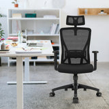 Chaise de bureau ergonomique – Dossier réglable, accoudoirs, 150 kg