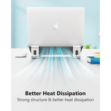 Support ordinateur portable avec repose-poignet – Ergonomique & détachable