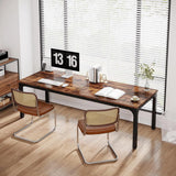 Bureau double 2 personnes – 200 cm – Bois rustique