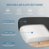 Chaise de bureau ergonomique – Dossier réglable, accoudoirs, 150 kg