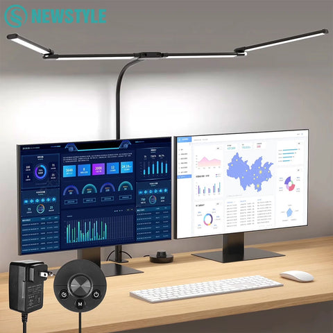 Lampe de bureau LED avec pince – 24W ultra lumineuse