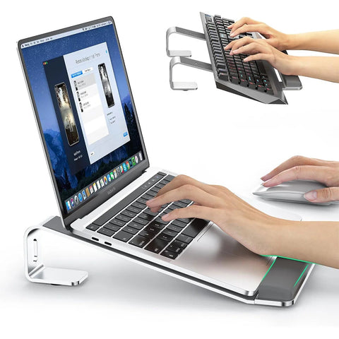 Support ordinateur portable avec repose-poignet – Ergonomique & détachable