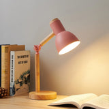 Lampe de table nordique en bois – LED orientable