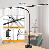 Lampe de bureau LED avec pince – 24W ultra lumineuse