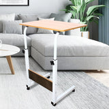 Table d’appoint mobile avec roulettes – Hauteur réglable 70-90 cm