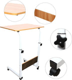 Table d’appoint mobile avec roulettes – Hauteur réglable 70-90 cm