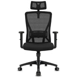 Chaise de bureau ergonomique – Dossier réglable, accoudoirs, 150 kg