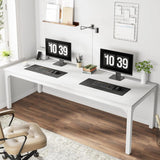 Bureau double 2 personnes – 200 cm – Bois rustique