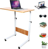 Table d’appoint mobile avec roulettes – Hauteur réglable 70-90 cm