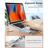 Support ordinateur portable avec repose-poignet – Ergonomique & détachable